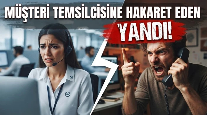 M&Uuml;ŞTERİ TEMSİLCİSİNE HAKARET EDEN YANDI