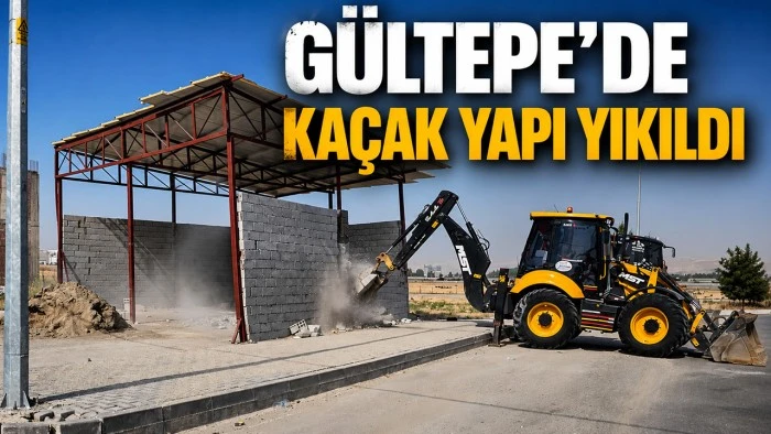 G&Uuml;LTEPE'DE KA&Ccedil;AK YAPI YIKILDI