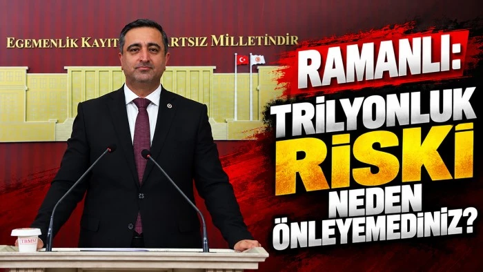 RAMANLI: TRİLYONLUK RİSKİ NEDEN &Ouml;NLEYEMEDİNİZ?