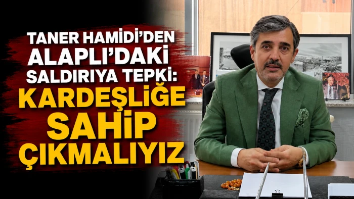 TANER HAMİDİ&rsquo;DEN ALAPLI&rsquo;DAKİ SALDIRIYA TEPKİ: KARDEŞLİĞE SAHİP &Ccedil;IKMALIYIZ