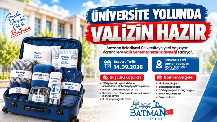 &Uuml;NİVERSİTE YOLUNDA VALİZİN HAZIR