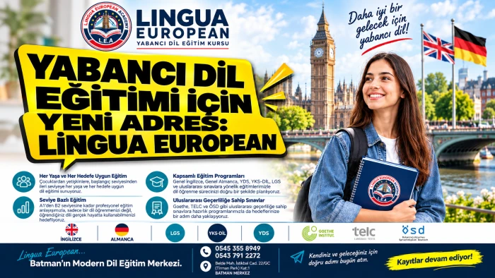 YABANCI DİL EĞİTİMİ İ&Ccedil;İN YENİ ADRES: LİNGUA EUROPEAN