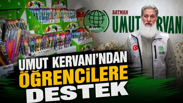 UMUT KERVANI&rsquo;NDAN &Ouml;ĞRENCİLERE DESTEK