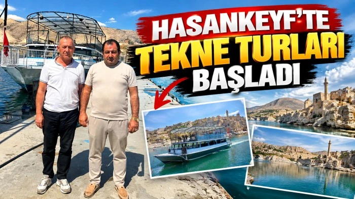 HASANKEYF&rsquo;TE TEKNE TURLARI BAŞLADI