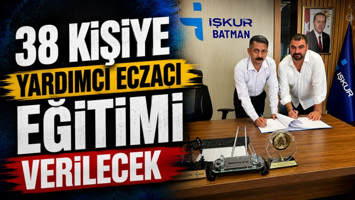 38 KİŞİYE YARDIMCI ECZACI EĞİTİMİ VERİLECEK
