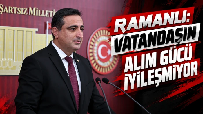 RAMANLI: VATANDAŞIN ALIM G&Uuml;C&Uuml; İYİLEŞMİYOR