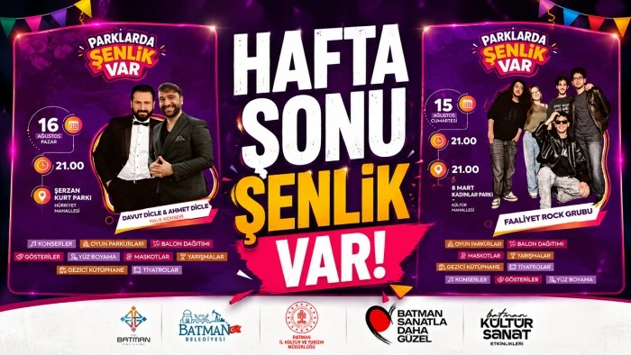 HAFTA SONU ŞENLİK VAR!