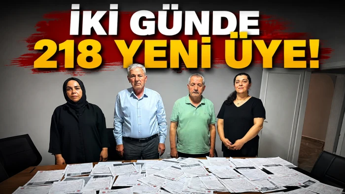 İKİ G&Uuml;NDE 218 YENİ &Uuml;YE!