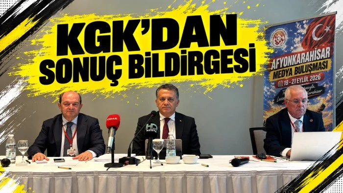 KGK&rsquo;DAN SONU&Ccedil; BİLDİRGESİ