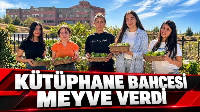 K&Uuml;T&Uuml;PHANE BAH&Ccedil;ESİ MEYVE VERDİ