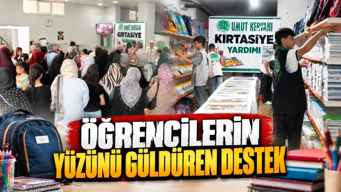&Ouml;ĞRENCİLERİN Y&Uuml;Z&Uuml;N&Uuml; G&Uuml;LD&Uuml;REN DESTEK