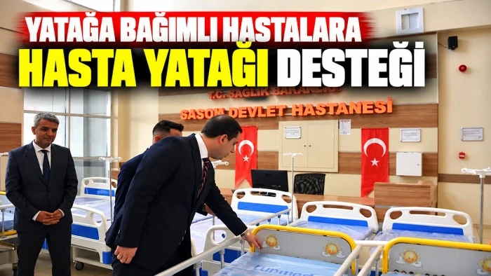 Yatağa bağımlı hastalara, hasta yatağı desteği