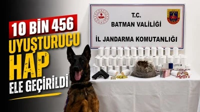 10 BİN 456 UYUŞTURUCU HAP ELE GE&Ccedil;İRİLDİ