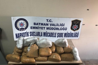 28 kilo toz esrar ele geçirildi!