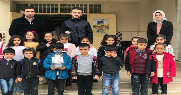 Piller çöpe değil su damacanaya!