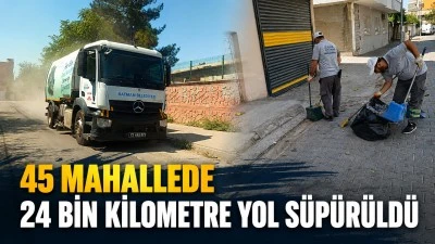 45 MAHALLEDE 24 BİN KİLOMETRE YOL S&Uuml;P&Uuml;R&Uuml;LD&Uuml;