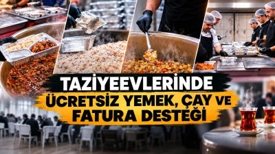 50 TAZİYEVİNDE YEMEK VE TEMEL İHTİYA&Ccedil;LAR BELEDİYEDEN