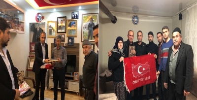 8 İl ve 8 şehit ailesini gezdiler