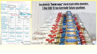  BASKİ'DEN BOZUK SAYA&Ccedil;LARA KEYFİ FATURA!