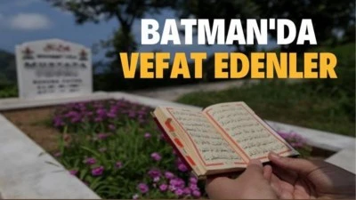 BATMAN TAZİYE DEFTERİ/ 10-12 EYLÜL 2025