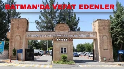 BATMAN TAZİYE DEFTERİ/18-19 EKİM 2025