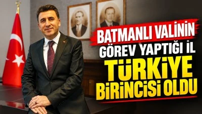 Batmanlı valinin başarısı
