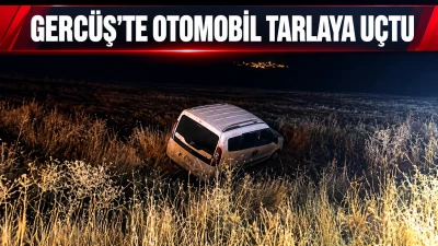 GERC&Uuml;Ş&rsquo;TE OTOMOBİL TARLAYA U&Ccedil;TU