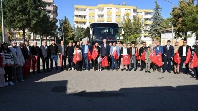 ŞEHİT VE GAZİ YAKINLARI ÇANAKKALE’YE UĞURLANDI
