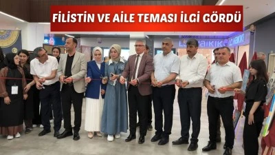 FİLİSTİN'İN ACISI TUVALE YANSIDI