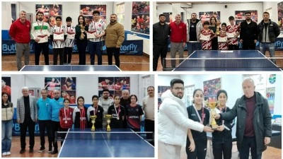 MASA TENİSİNİN YILDIZ ŞAMPİYONLARI BELLİ OLDU