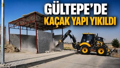 G&Uuml;LTEPE'DE KA&Ccedil;AK YAPI YIKILDI