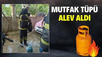 İTFAİYE ZAMANINDA MÜDAHALE ETTİ 