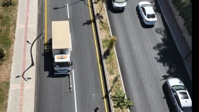 ÖZGÜRLÜK BULVARI’NDA YOL ÇİZGİ ÇALIŞMALARI