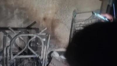 MERDİVEN BOŞLUĞUNDA YANGIN