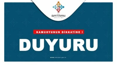 BATMAN VALİLİĞİ&rsquo;NDEN UYARI: SU TAHLİYESİ YAPILACAK