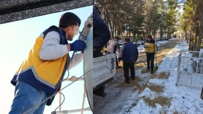 SOĞUK HAVA NEDENİYLE MEZARLIKLARDA &Ouml;NLEM