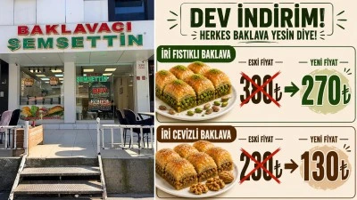 &ldquo;HERKES BAKLAVA YESİN DİYE&rdquo; KURBAN BAYRAMI İNDİRİMİ