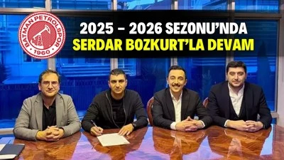 PETROLSPOR’DA SERDAR BOZKURT’LA DEVAM KARARI