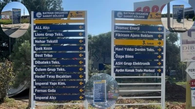 OSB’DE YÖN LEVHA ÇALIŞMALARI TAMAMLANDI