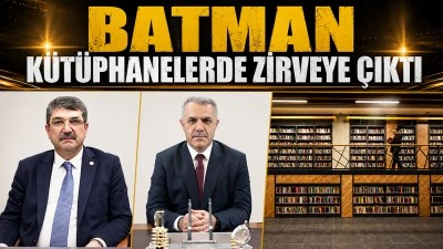 BATMAN K&Uuml;T&Uuml;PHANELERDE ZİRVEYE &Ccedil;IKTI