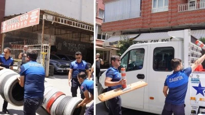 KALDIRIM İŞGALLERİNE DENETİM ARTTI