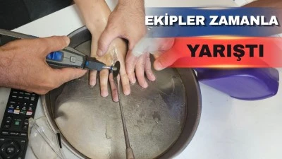 PARMAKTA SIKIŞAN Y&Uuml;Z&Uuml;K EKİPLERİ HAREKETE GE&Ccedil;İRDİ