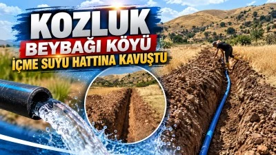 KOZLUK BEYBAĞI K&Ouml;Y&Uuml; İ&Ccedil;ME SUYU HATTINA KAVUŞTU