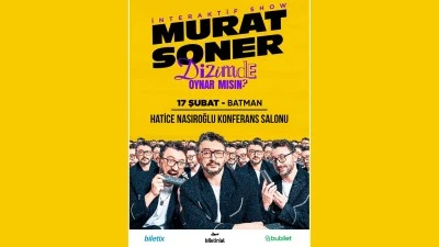 MURAT SONER 17 ŞUBAT&rsquo;TA BATMAN&rsquo;DA SAHNEYE &Ccedil;IKIYOR