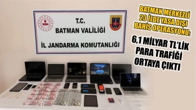 6,1 MİLYAR TL’LİK BAHİS AĞI ÇÖKERTİLDİ