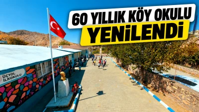 60 YILLIK K&Ouml;Y OKULU YENİLENDİ