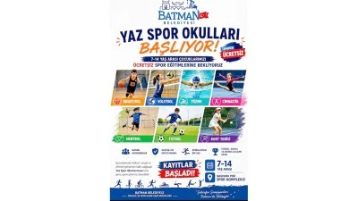 YAZ TATİLİNDE SPOR ZAMANI, KAYITLAR BAŞLADI