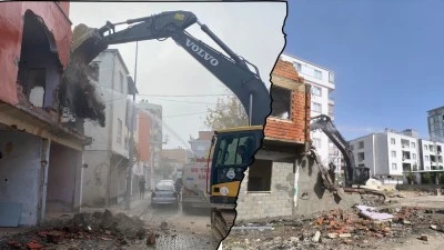 87 RİSKLİ YAPI YIKILDI