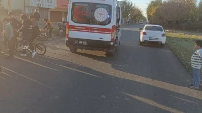 BİSİKLETLİ ÇOCUĞA ARAÇ ÇARPTI