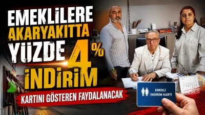 EMEKLİLERE AKARYAKITTA Y&Uuml;ZDE 4 İNDİRİM
